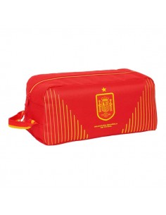 Safta Seleccion EspaÃ±ola de Futbol Zapatillero - Asa Lateral - 9L - Proteccion del Calzado - 340x180x150mm - Color Rojo
