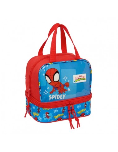 Safta Spidey Portameriendas de 6L - Asas Superiores - 200x150x200mm - Color Rojo y Azul