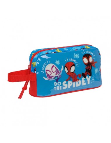 Safta Spidey Portadesayunos Termico de 1.7L - Interior Forrado en Aluminio - 215x65x120mm - Color Rojo y Azul