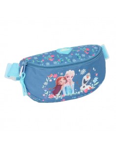 Safta Frozen Bolsa de Cintura - Cintas Ajustables - 2.90L - Cierre de PVC - 230x90x140mm - Color Azul