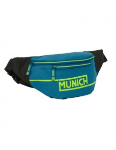 Safta Munich Land Bolsa de Cintura - Cremallera - Cintas Ajustables - 2.49L - 230x90x120mm - Color Azul Oscuro