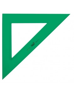 Safta Escuadra de 30cm - Metacrilato - sin Biselado - sin Graduacion - Color Verde