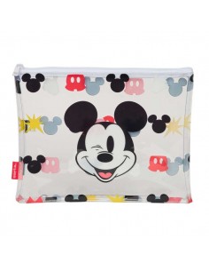 Safta Mickey Mouse Beach Bolsa de Verano - Cremallera - 2L - Ligera y Facil de Llevar - Ideal para Playa y Piscina -
