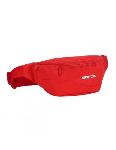 Safta Bolsa de Cintura - Cremallera - Cintas Ajustables - 2.49L - 230x90x120mm - Color Rojo