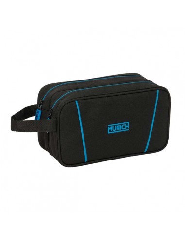 Safta Munich Road Neceser de 5L - 2 Compartimentos con Cremallera - Asa Lateral - Adapatable a Carro - 260x125x150mm - Color