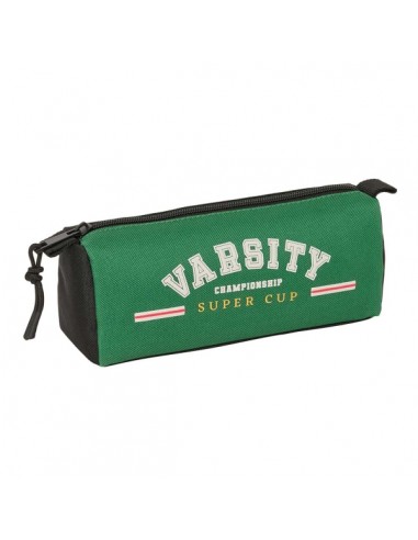 Safta Blackfit8 Varsity Portatodo - Cremallera - 1.20L - 210x70x80mm - Color Negro y Verde