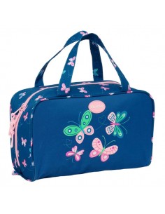 Safta Blackfit8 Mariposas Neceser de 8L - Cremallera - Asas de Mano Superiores - Interior Forrado - Bolsillo Interior -