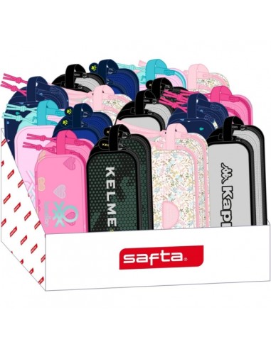 Safta Expositor con Portatodos - Carton Reciclado - Ecologico - 17L - Presentacion Ordenada y Atractiva - 315x230x235mm -