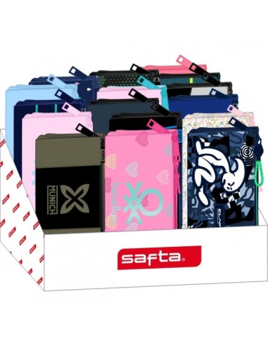 Safta Expositor con Portatodos - Carton Reciclado - Ecologico - 17L - 315x235x195mm - Colores Surtidos