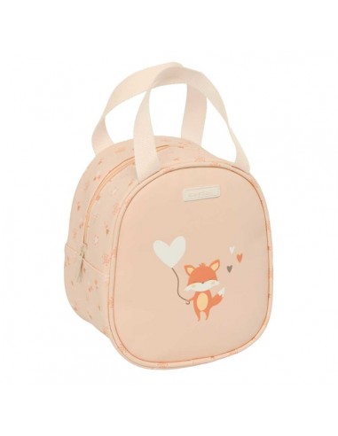 Safta Flores Neceser Termo de 5.85L - Interior Forrado en Aluminio - Asa Superior - 190x140x220mm - Color Melocoton