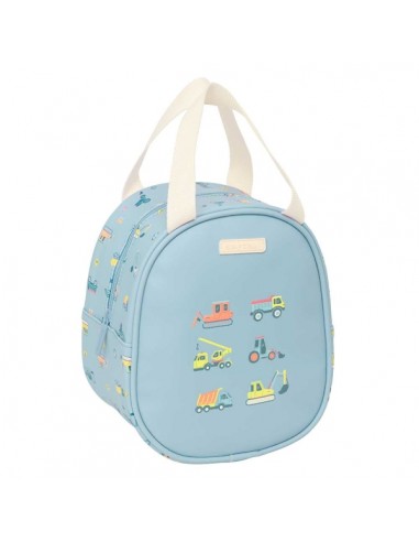 Safta Gruas Neceser Termo de 5.85L - Interior Forrado en Aluminio - Asa Superior - 190x140x220mm - Color Azul Claro