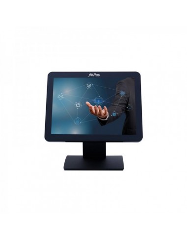 AVPos AVPos-T15 Monitor Tactil de 15 Pulgadas - Pantalla True Flat Capacitiva de 10 Puntos - 1024x768 - 400CD M2 - VGA -