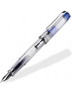 Pilot Prera Pluma Estilografica - Cuerpo Transparente - Incluye Convertidor y Cartucho de Tinta - Color Azul