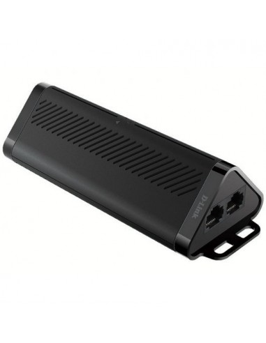 D-Link Extensor PoE hasta 500m - 2 Puertos Gigabit - Diseño Resistente - Color Negro