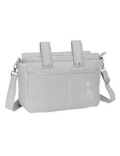 Safta Sophie la Girafe Mum Bolso de 17.94L - Adaptable al Carrito - Cremallera - Bolsillos Frontales - Organizador Interior -