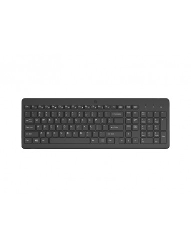 HP 225 Teclado Inalambrico 2.4GHz - 12 Atajos Fn Integrados - Indicadores LED Bloq Num-Bloq Mayus y Bateria - Autonomia