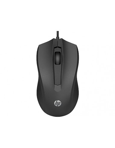 HP 105 Raton USB- Sensor Optico 1600 DPI - DiseÃ±o Ambidiestro Ergonomico - 3 Botones con Rueda de Desplazamiento - Ligero