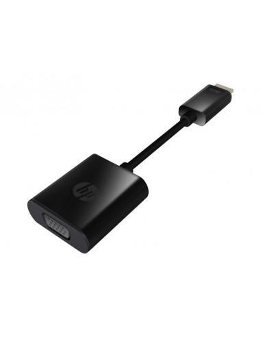 HP Adaptador HDMI a VGA - Soporta Resoluciones 720p y 1080p - Conector HDMI Macho a VGA Hembra - DiseÃ±o Compacto y