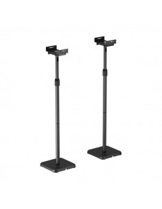 Aisens Pack Soporte Universal de Suelo para Altavoces - Altura y Anchura Ajustable - Giratorio e Inclinable - Carga Max. 5Kg
