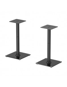 Aisens Pack Soporte Universal de Suelo para Altavoces - Carga Max. 25Kg - Altura 61cm - Color Negro
