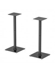 Aisens Pack Soporte Universal de Suelo para Altavoces - Carga Max. 25Kg - Altura 76.5cm - Color Negro
