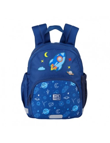 Oxford Space Mochila Infantil 8.5L - 2 Bolsillos Laterales con Goma Eslastica - Espalda Acolchada Ergonomica - Elementos
