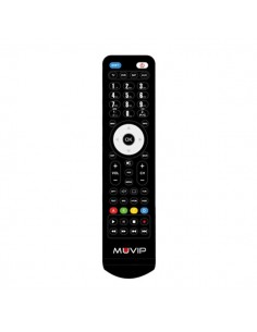 Muvip Mando a Distancia 4 en 1 Universal - Programable - Aprendizaje Desde el Mando Original - Color Negro