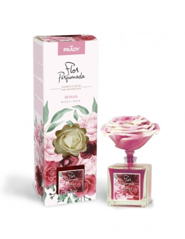 Prady Ambientador Flor Perfumada Rosas - Frasco de Cristal 90ml