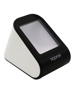 Approx Lector de Codigos de Barras Sobremesa 1D 2D - Indicador LED y Beeper - Velocidad de Escaneo 30fps - Disparo Automatico