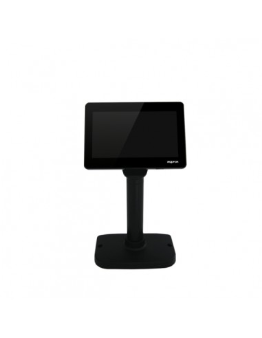 Approx Visor de Cliente LCD para TPV - 7" - Altura Regulable - Color Negro