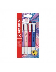Stabilo Swing Cool Naturecolors Wildflower Pack con 4 Marcadores - Cuerpo Plano - Punta Biselada - Trazo entre 1 y 4mm -