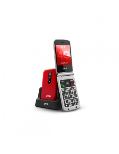 SPC Stella 3 Telefono Movil Para Mayores con Tapa - Boton SOS - Botones y Teclas Grandes - Ayuda Inteligente en Remoto -