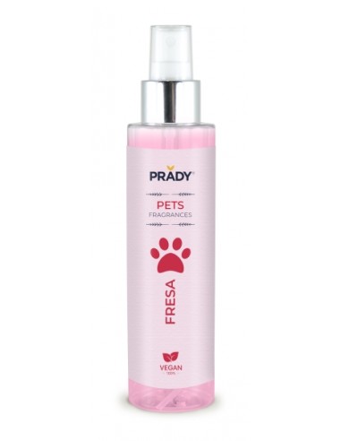 Prady Perfume Para Mascota Fresa - Frasco de 150 ml - Spray Pulverizador