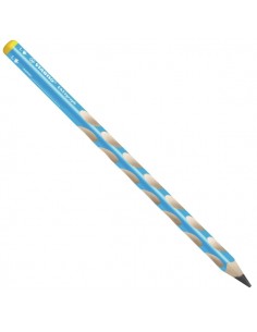 Stabilo Easygraph Lapiz de Grafito - Mina HB de 3.15mm - DiseÃ±o Ergonomico - Uso Zurdo - Color Azul