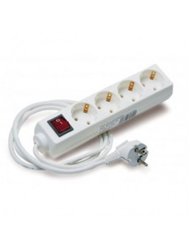 Elbat Regleta Alimentacion - 4x Schukos - Interruptor On Off - Cable de 1.50m