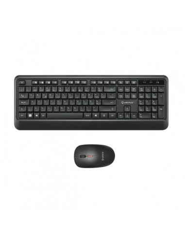 Unykach UK39 Pack de Teclado Inalambrico Compacto-Raton Inalambrico 1600dpi-3 Botones-Uso Ambidiestro - Disposicion