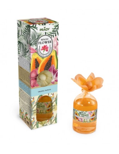 Prady Ambientador Magic Flower Tropic Papaya - Frasco de Cristal 100ml
