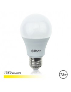 Elbat Bombilla LED A60 15W E27 1350lm - 3000K Luz Calida