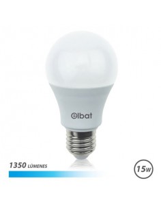 Elbat Bombilla LED A60 15W E27 1350lm - 6500K Luz Fria