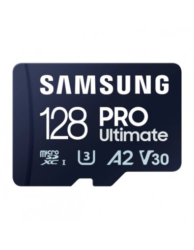 Samsung PRO Ultimate Tarjeta Micro SDXC 128GB UHS-I U3 A2 V30 con Adaptador SD
