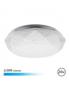 Elbat Serie Neptuno Aplique de Techo LED 20W 2000lm - 6500K Luz Fria - Diametro 28cm