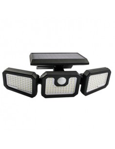 Elbat Foco Solar Triple - 800LM - Luz Fria 6500K - Sensor de Movimiento