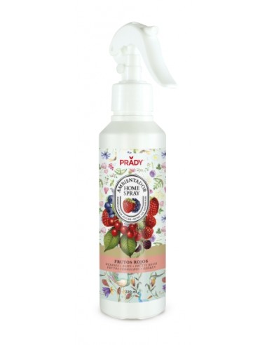 Prady Ambientador Home Spray Frutos Rojos - Frasco de 220 ml - Spray Pulverizador
