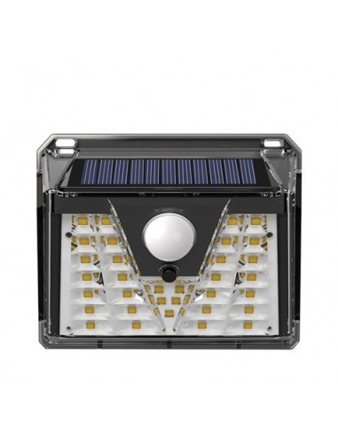 Elbat Aplique Led Solar - 150LM - Luz Fria 6500K - Sensor de Movimiento - Bateria 1200mAh
