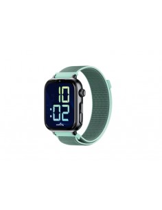 Savefamily Reloj Inteligente Infantil SaveWatch Plus 2 - Pantalla Amoled - Carcasa Negra - Correa Tela Ocean