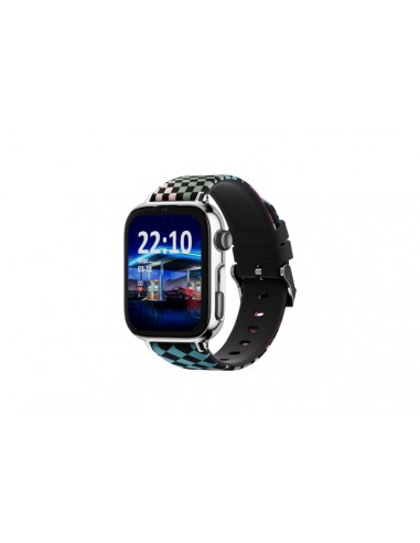 Savefamily Reloj Inteligente Infantil SaveWatch Plus 2 - Pantalla Amoled - Carcasa Plateada - Correa Silicona Loop