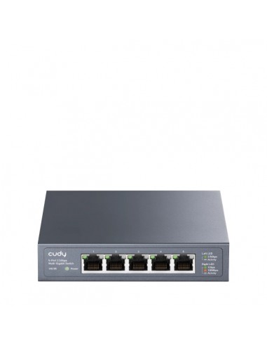 Cudy Switch No Administrado de 5 Puertos RJ45 - Capacidad Conmutacion 25Gbps - Indicadores LED - Funcion Vigilancia IGMP -