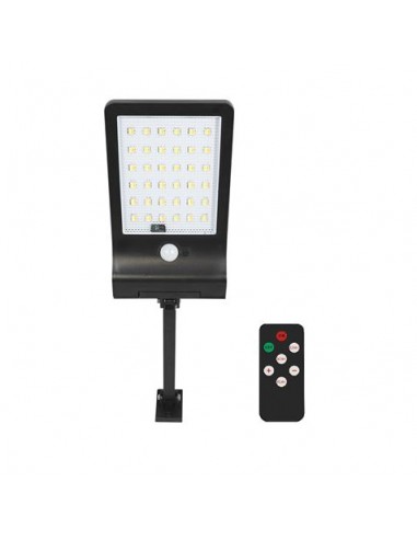 Elbat Farola Led Solar - 350LM - Luz Regulable 3000K 4000K 6500K - Bateria 1800mah - Sensor de Movimiento - Control Remoto