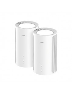 Cudy BE11000 Pack de 2 Sistemas WiFi 7 Mesh 2.5G Tribanda - Tecnologia MLO - Servidor y Cliente VPN - Ethernet 2.5Gbps -