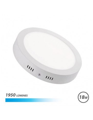 Elbat Downlight de Pared LED 18W 1950lm - Forma Circular 225mm - 6500K Luz Fria